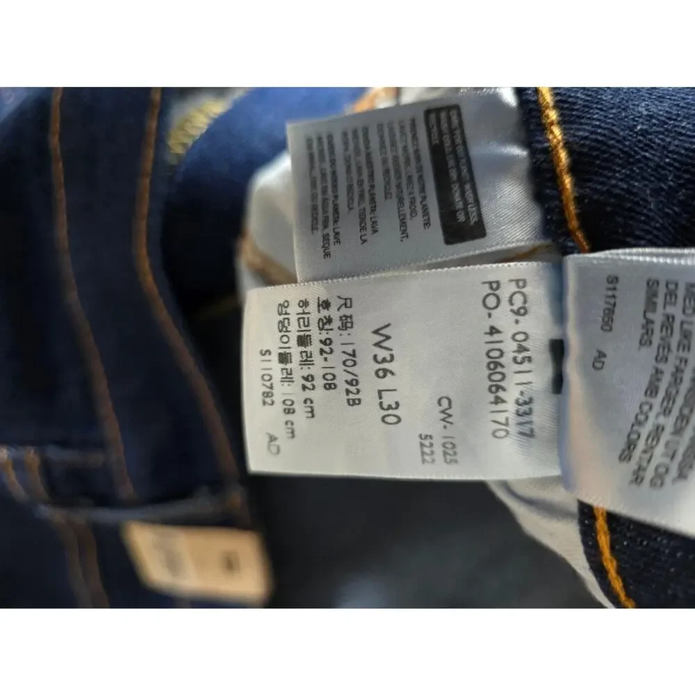 Levi's 511 Slim Fit Jeans Mens Blue Denim 36x30